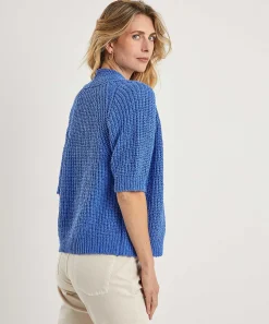 Giulia E Tu Cardigan De Hilo De Cinta Manga Corta