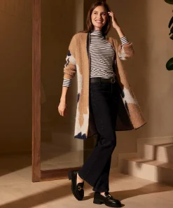 Giulia E Tu Swagger Cardigan Mezcla De Mohair Jacquard