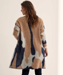 Giulia E Tu Swagger Cardigan Mezcla De Mohair Jacquard
