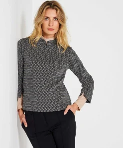 Giulia E Tu Top Jacquard De Espiga
