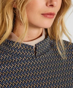 Giulia E Tu Top Jacquard De Espiga