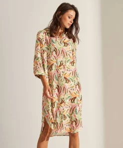 Giulia E Tu Vestido Con Botones Pastel Paisley