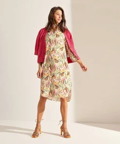 Giulia E Tu Vestido Con Botones Pastel Paisley