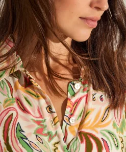 Giulia E Tu Vestido Con Botones Pastel Paisley