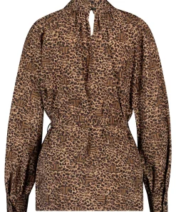 Jane Lushka Blusa Larga Grace Estampado Animal