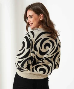 Jersey Con Remolinos De Lurex Summum