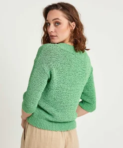 Jersey De Hilo Con Cinta * Con Cuello En V