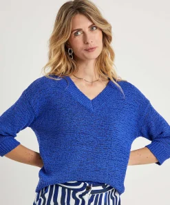 Jersey De Hilo Con Cinta * Con Cuello En V