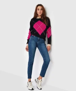 Jersey De Punto Giulia E Tu Con Estampado De Rombos