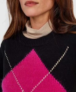 Jersey De Punto Giulia E Tu Con Estampado De Rombos