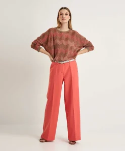 Jersey Summum Calado Zigzag Lurex