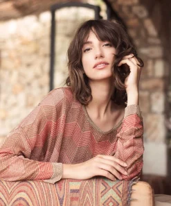 Jersey Summum Calado Zigzag Lurex