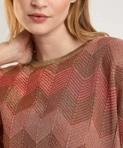 Jersey Summum Calado Zigzag Lurex