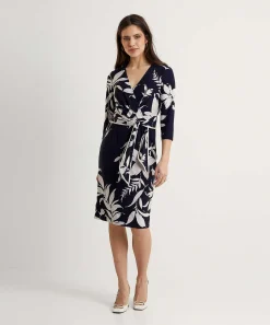 Joseph Ribkoff Vestido Cruzado Flor