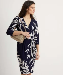 Joseph Ribkoff Vestido Cruzado Flor