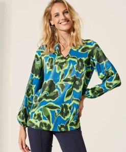 Kyra Blusa Sedosa Flor Attina