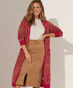 Kyra Cardigan Largo Flor Puk