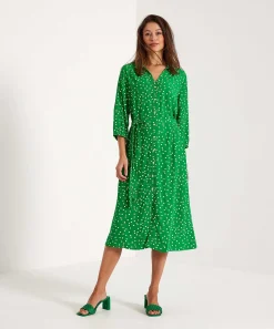 Kyra Vestido Botones Estampado Lunares Raquel