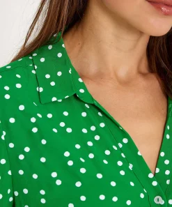 Kyra Vestido Botones Estampado Lunares Raquel