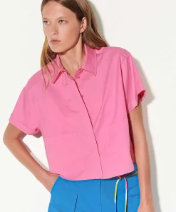 Luisa Cerano Blusa Corta De Popelin