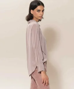 Luisa Cerano Blusa Sedosa Con Lazo