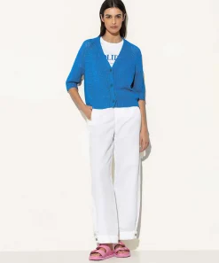 Luisa Cerano Cardigan De Hilo Con Cintas