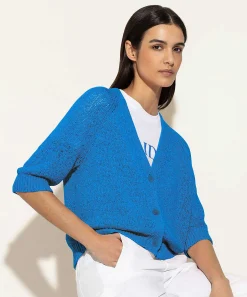 Luisa Cerano Cardigan De Hilo Con Cintas