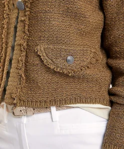 Luisa Cerano Cardigan Escote En Pico Lurex