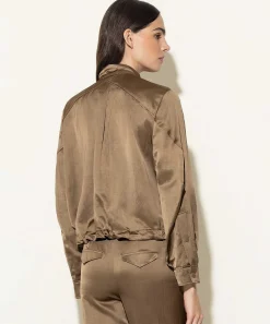 Luisa Cerano Cazadora Bomber Sedosa