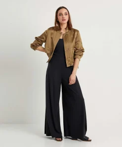 Luisa Cerano Cazadora Bomber Sedosa