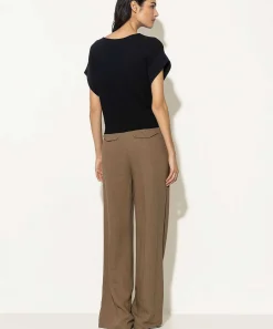 Luisa Cerano Pantalones Anchos De Mezcla De Lino
