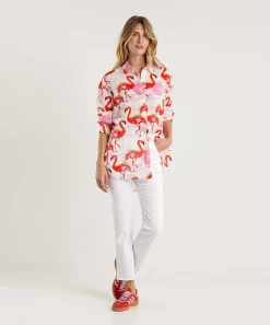 Luisa Cerano Pantalones Kick Flare Algodon Suave