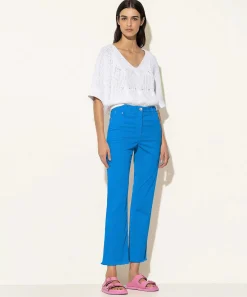 Luisa Cerano Pantalones Kick Flare Algodon Suave