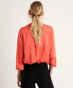 Marc Cain Blusa Sedosa Cuello Polo