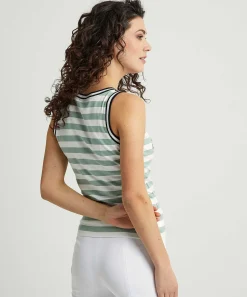 Marc Cain Camiseta Deportiva Con Estampado De Rayas Y