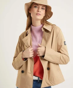 Marc Cain Chaqueta Corta Deportiva Cruzada Con Gorro De Pescador