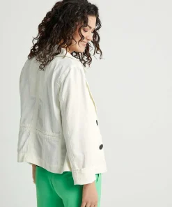 Marc Cain Chaqueta Deportiva Corta Caban En Mezcla De Lino