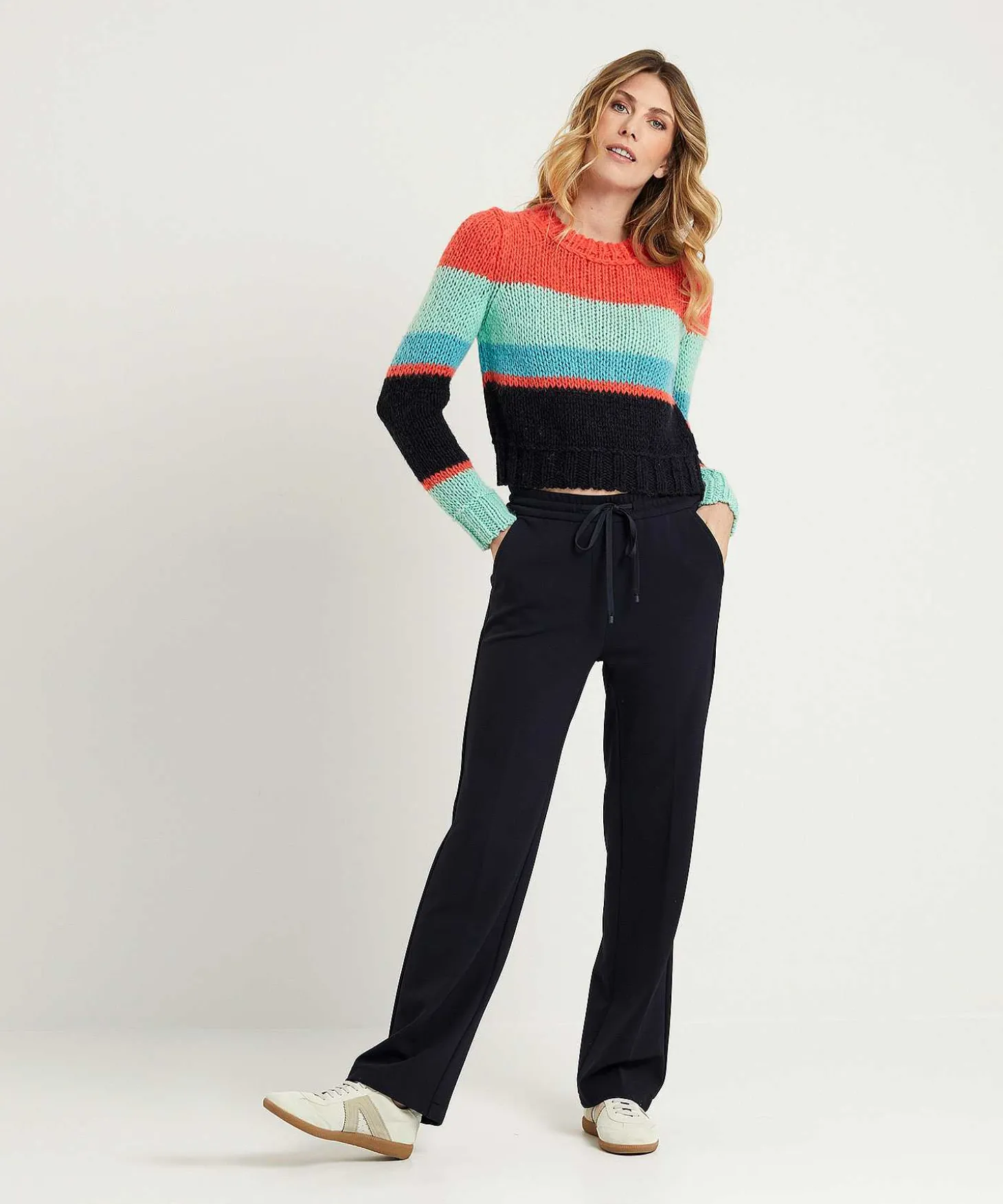 Marc Cain Jersey Corto Con Bloques De Color