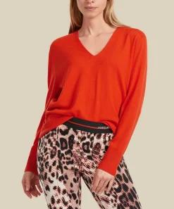 Marc Cain Jersey Deportivo Ribetes En Contraste Mezcla De Lana