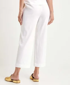 Marc Cain Pantalon Deportivo Cropped Mezcla De Lino Wusu