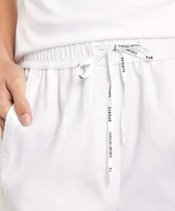 Marc Cain Pantalon Deportivo Cropped Mezcla De Lino Wusu