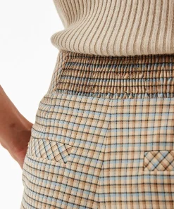 Marc Cain Pantalones Anchos Con Estampado De Cuadros Waxhaw