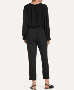 Marc Cain Pantalones De Mezcla De Lino Roanne