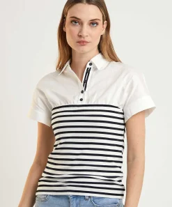 Marc Cain Polo Deportivo Blusa Rayas