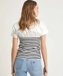Marc Cain Polo Deportivo Blusa Rayas