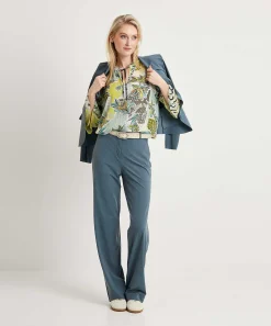 Marc Cain Sports Blusa Transparente Estampado Floral