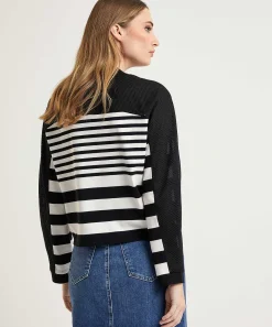 Marc Cain Sports Cardigan Extragrande Rayas