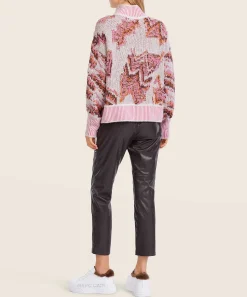 Marc Cain Sports Jacquard Cuello Alto Mezcla De Lana