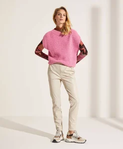 Marc Cain Sports Top De Malla Suave Con Estampado De Montana