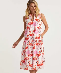 Marc Cain Vestido Sin Mangas Flamenco